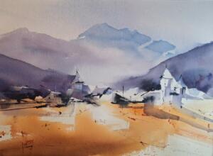 Bielle, vallée d'Ossau 50x70
