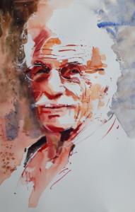 Homme aux cheveux blancs