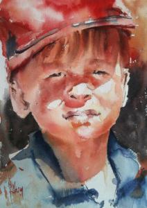 Jeune homme à la casquette rouge