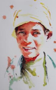 Enfant au foulard jaune